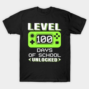 Video Gamer Student 100Th Day Teacher 100 Days Of School T-Shirt